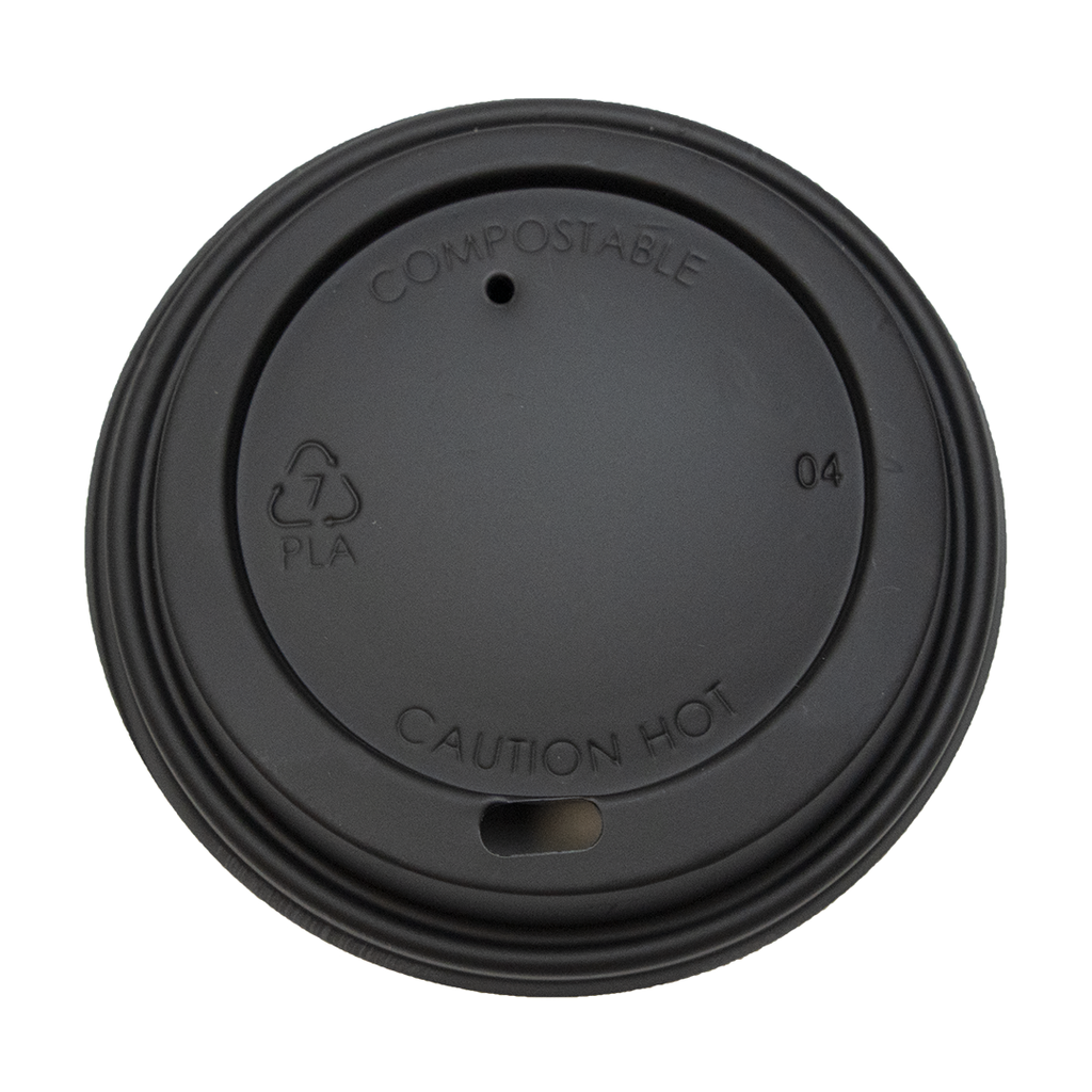 Black Lid Take Away Medium 70mm (20cl-7oz) 100pc