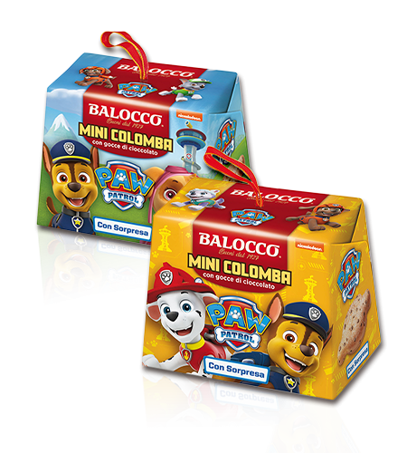 [bal30037] Balocco Mini Colomba Paw Patrol Gocce 100g