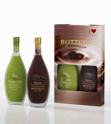 [bote15126] Bottega Conf. Valigetta Bipack Nero & Pistacchio 2 x 50cl