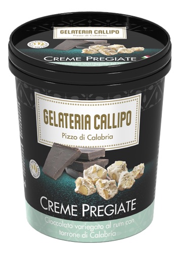 [calgelcpv08] Callipo Creme Pregiate Cioccolato Variegato al Rum 500ml