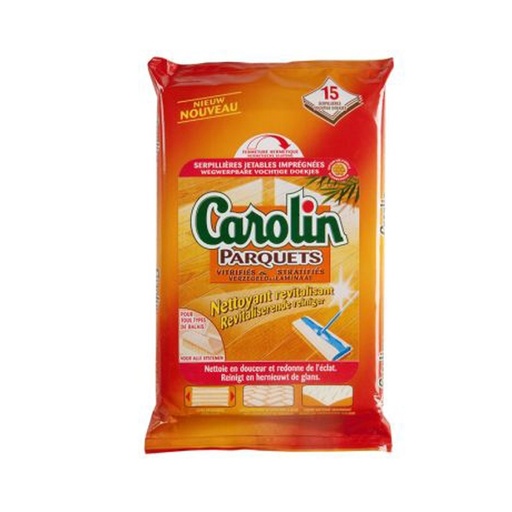 [car99143] Carolin Parket doekjes 15 pcs