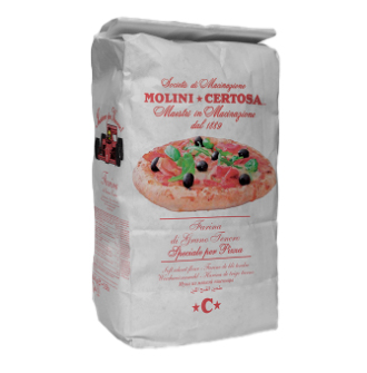 [cer6f000007] Molino Certosa Farina 00 per Pizza Verde 25kg