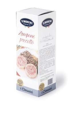 [simspe055051] Simonini Zampone Precotto in Astuccio 1 kg