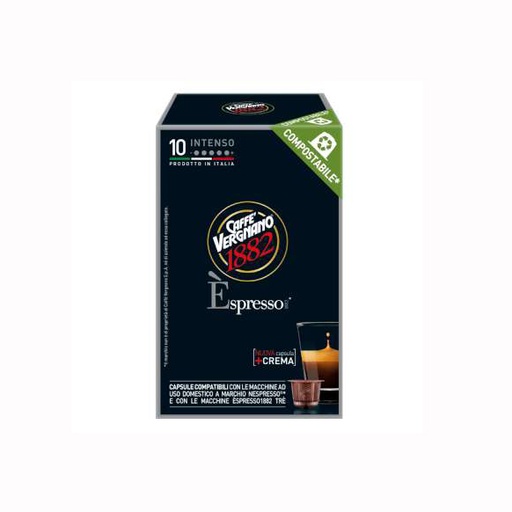 [verncc550C1] Vergnano NCC Intenso 10 capsules compostable