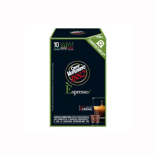 [verncc551C1] Vergnano NCC Intenso Lungo 10 capsules compostable