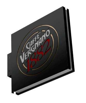[verpos99413] Vergnano Insegna Bifacc. Luminosa