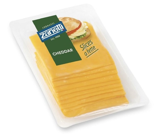[zanfe943a] Zanetti Cheddar a Fette 120g