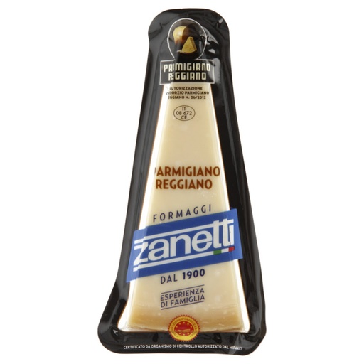 [zanpr365a] Zanetti Parmigiano Reggiano DOP FWP 250g