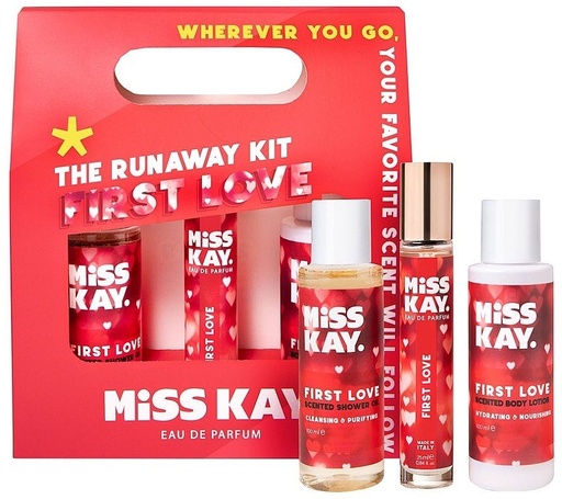 [miss40145] Miss Kay. The Runaway Set First Love (Body Care kit) 1 x 25ml
2 x 100ml