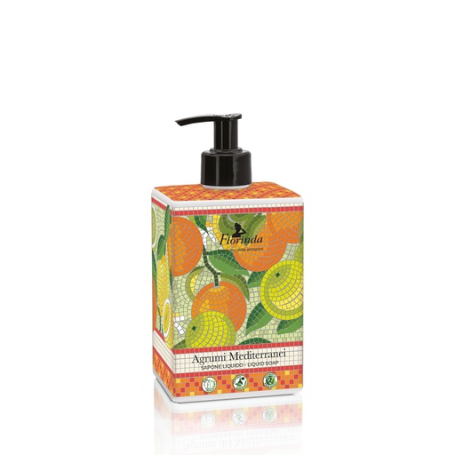 [flo2582] Florinda Mosaici Italiani Agrumi Mediterranei savon liquide 500 ml
