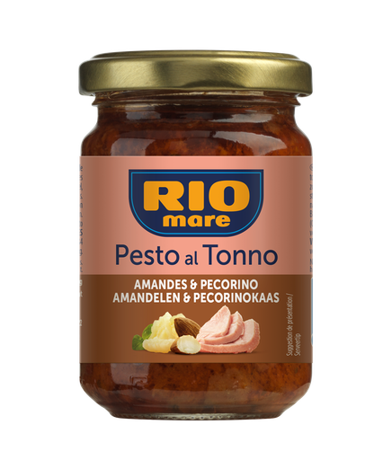 [rio57004302] Rio Mare Pesto al Tonno con Mandorle e Pecorino 130g